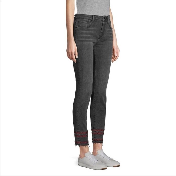 DRIFTWOOD Jackie Stripe Trim Ankle Jeans | Size 26 - Picture 11 of 11